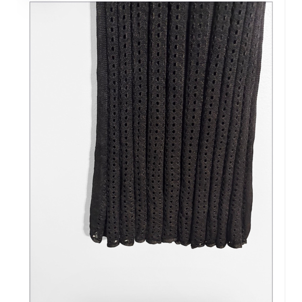 A.W.A.K.E Mode Perforated Crochet Knit Maxi Skirt - Picture 3 of 7